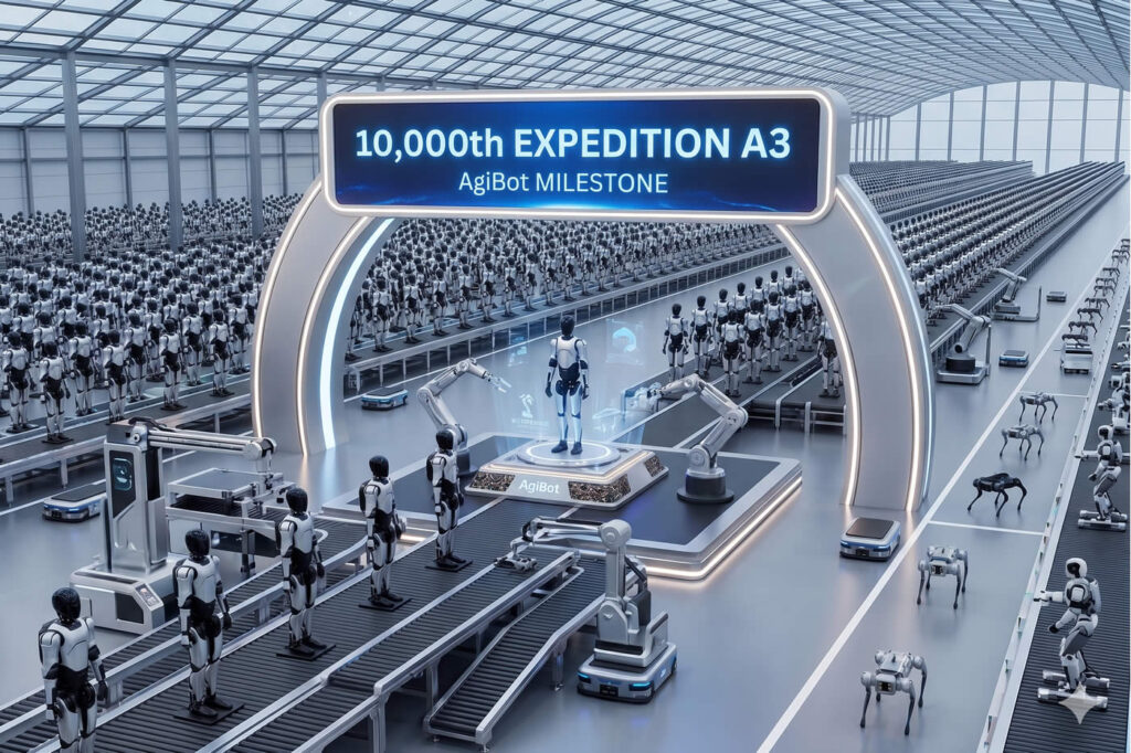 AgiBots 10000th general-purpose embodied robot