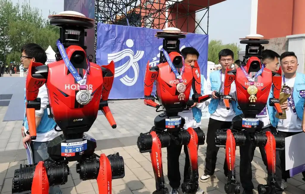 Humanoid Robot Half Marathon