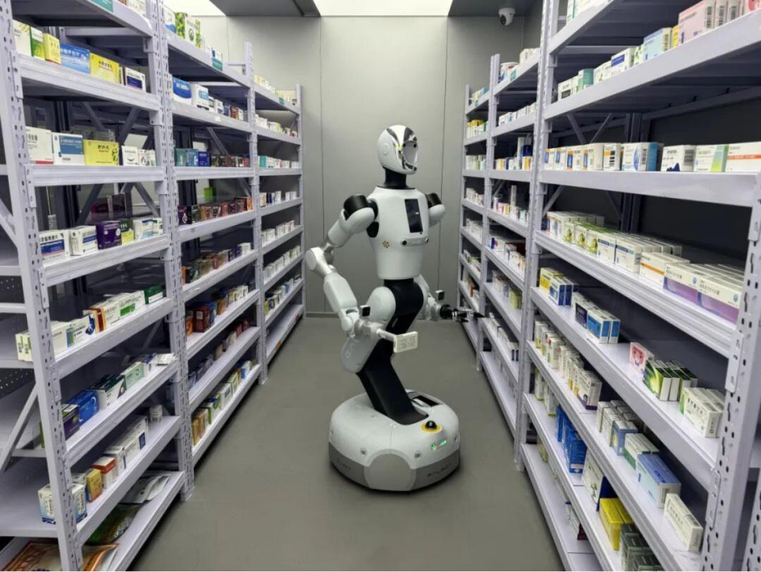 GALBOT's Galbot humanoid robot autonomously recognizes orders, grabs medications, scans barcodes, and packages items at a real pharmacy.